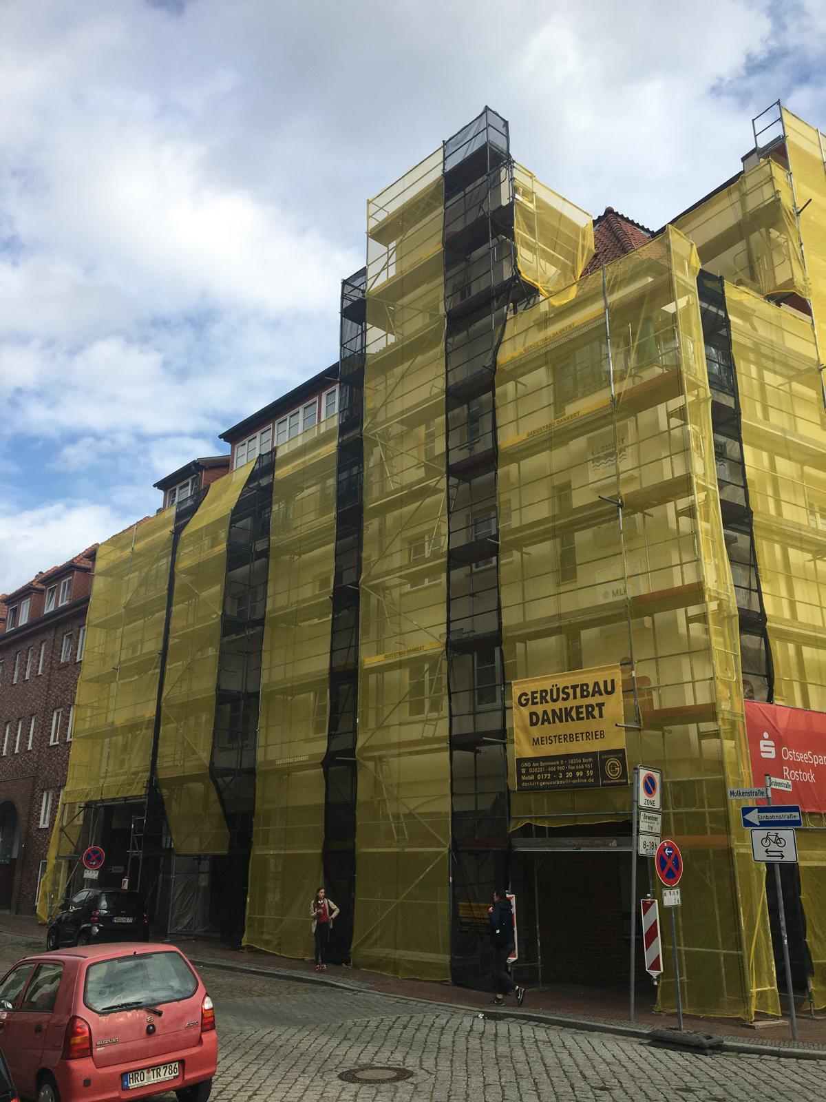 Grubenstrasse Rostock - Gerüstbau Barth bei Stralsund // Dankert Gerüstbau Barth